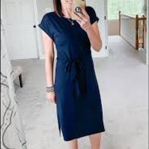 Loft tie waist dress